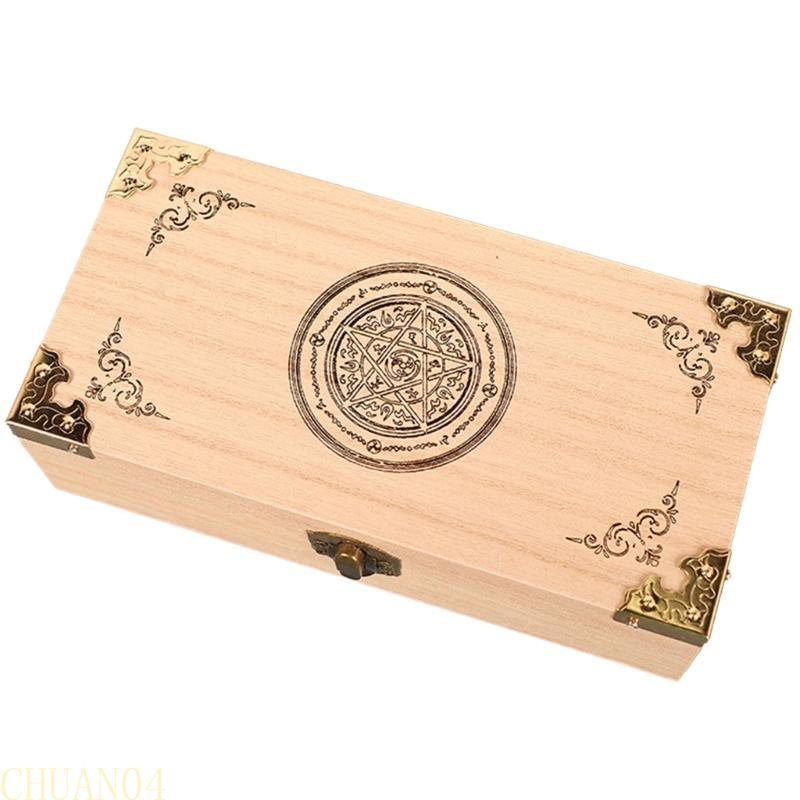 A1A2 Handmade Wood Playing Card Holder Boxes Storage Playing Card Travel Tarot Game Cards Case Decorative Poker Card Boxes