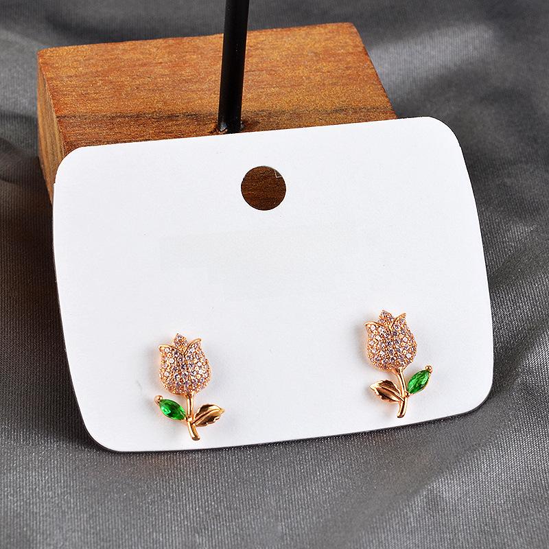 "Earrings & Necklace Silk Screen Cardboard Packaging with Art Logo"