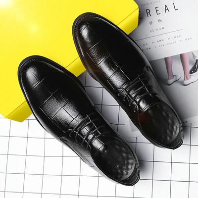 Fashion Handmade Italian Style Retro Men Leather Dress Formal Business Oxfords Shoes Men's  Party Shoes Big Size