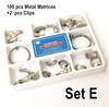 100Pcs/Set Dental Orthodontic Sectional Contoured Matrices Matrix Dental Rubber Wedges Plastic Wedge Ortho Matrice Material