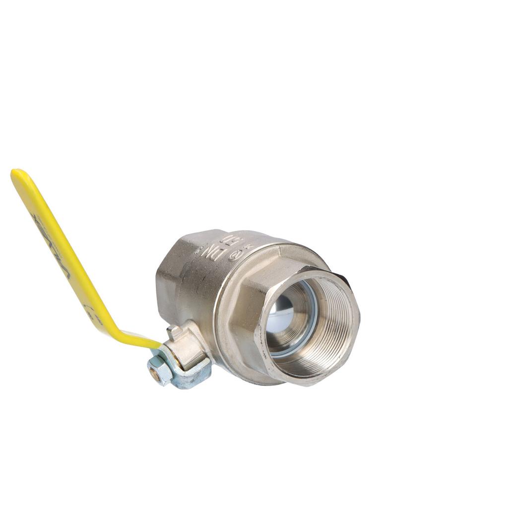 Nickel-plated Gas Ball Valve with Steel Lever (DSt) ORION (NN Version)