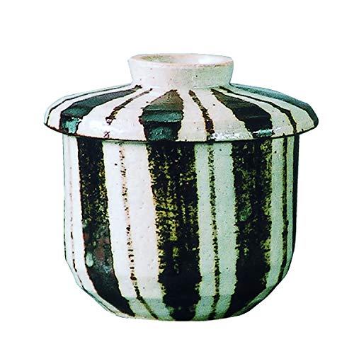 

Nagatani Seitou Haseen AIW-25 Chawanmushi Bowl with Lid, Approx. 3.9 inches (10 cm), Approx. 6.8 fl oz (200 ml), Tok