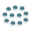 1pair 20MM Kids Toy Accessories Blue Brown Black Eyeballs 20inch New Baby Realistic Dolls Eyes Half Round Hollow