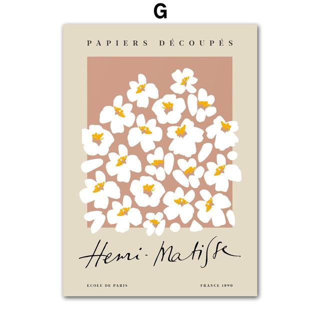 Matisse Wall Art Malba na plátně Severské Plakáty a grafiky Abstraktní nástěnné obrazy pro obývací pokoj Dekor Interior Decor Bez rámu