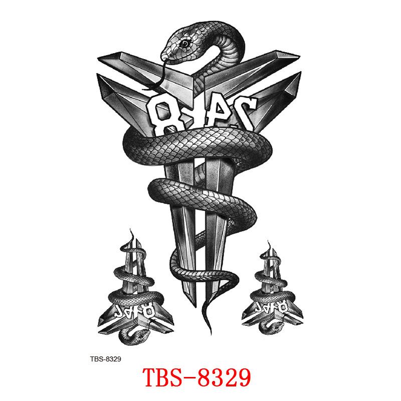 

Водостойкая тату-наклейка, тату-наклейка с тотемным персонажем тату 120*190mm