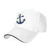 Anchor Print Baseball Cap Unisex Adjustable Sandwich Hat Vintage Outdoor Summer Travel Sun Snapback Cap Cap for Women for Man