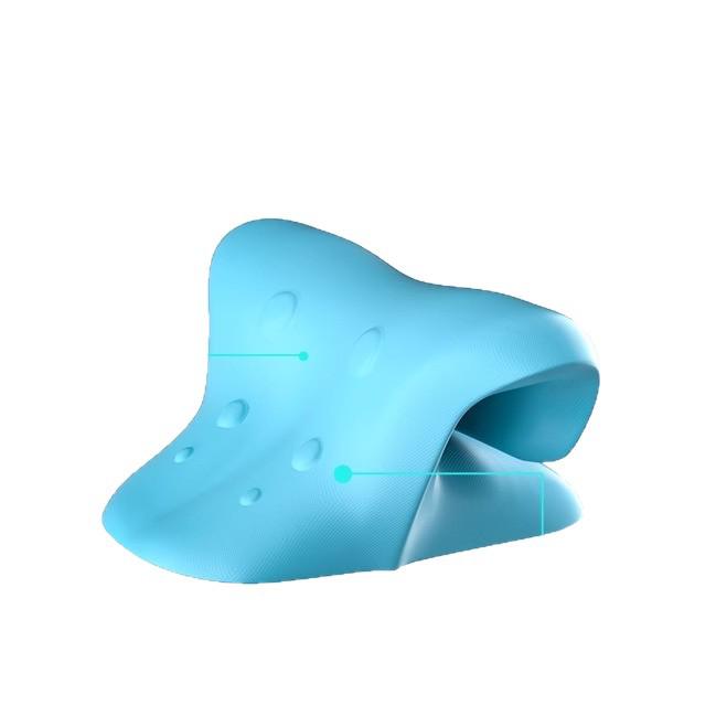 Cervical Spine Corrector: C-Type Traction Massager Pillow with Rich Package