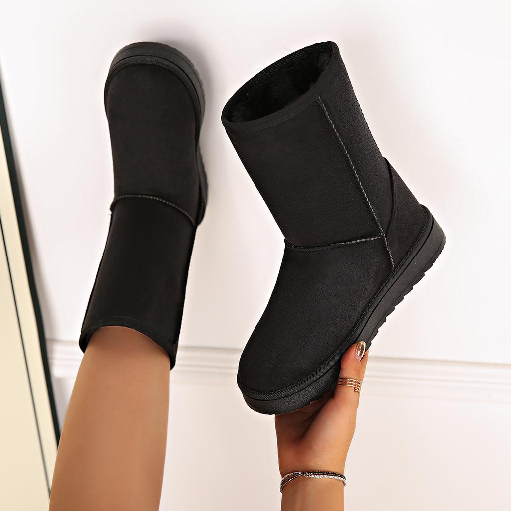 Boots Warm Snow Boots Women's 2025 Fleece Cotton Shirt Winter Fleece Cotton Shoes High Top