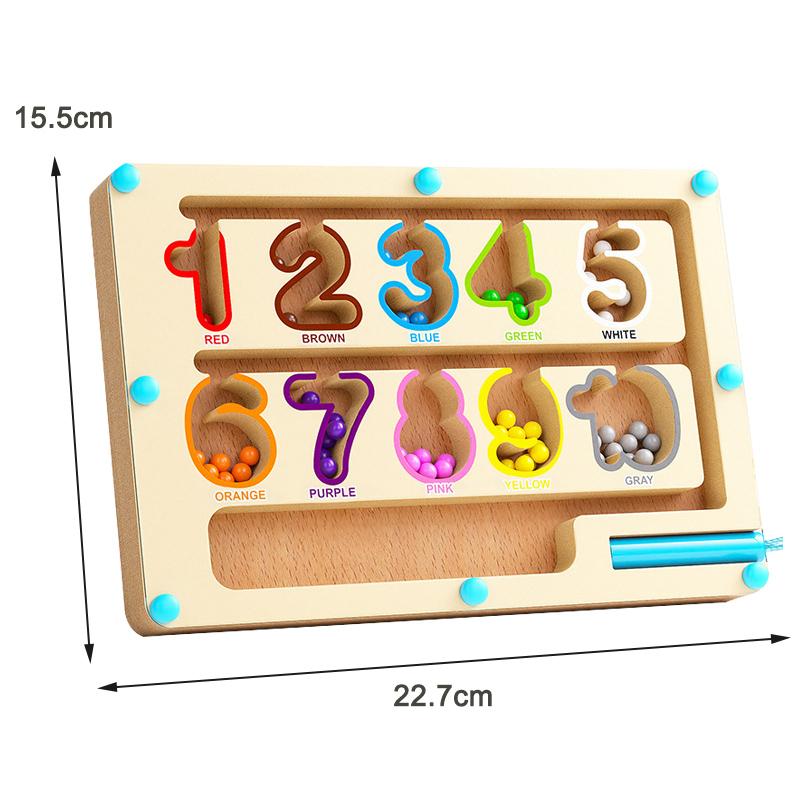 

Деревянный Цвет Форма Магнитный Лабиринт Магнитная Сортировка Дорожная Доска Монтессо Развивающие Обучающие Игрушки Для Возраста 3+ Мелкая Моторика
