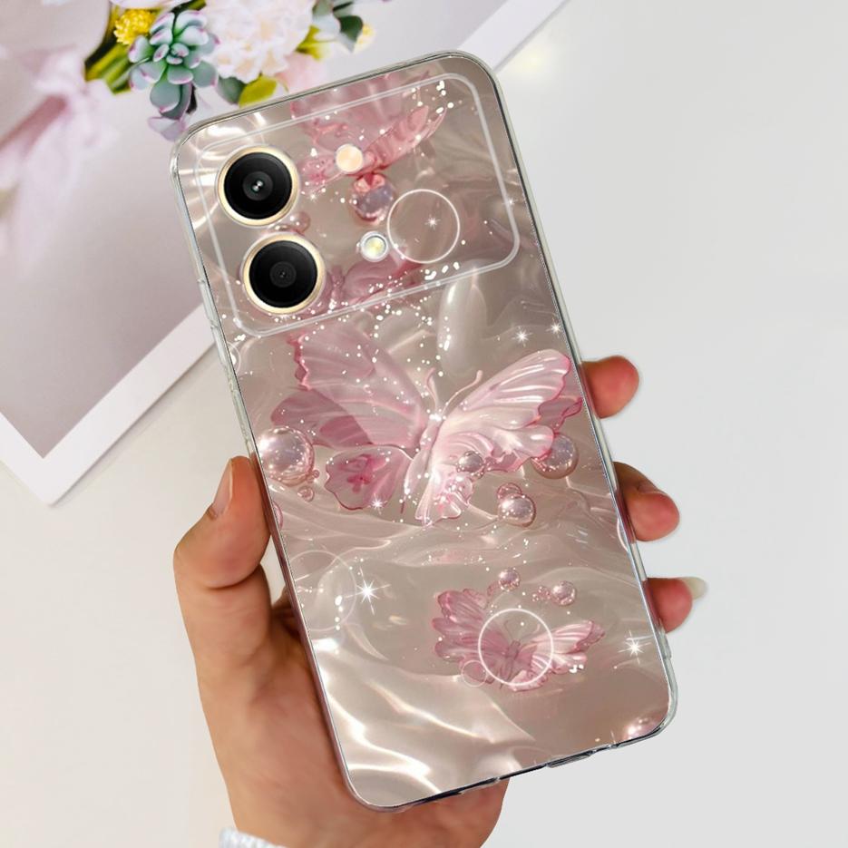 For Xiaomi Poco X6 Pro 5G Case New Fashion Painted Cover Clear Silicone Phone Case For Xiaomi Poco X6 Neo PocoX6 Pro Soft Fundas
