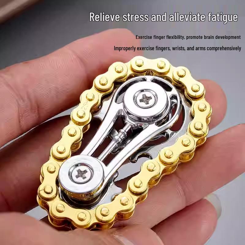 Fingertip Gyro Gear: Stress-Relief Chain Toy