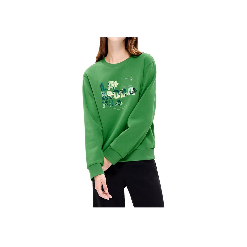 New FILA Sweatshirts Women's Dark Green F11W248211F-GN