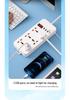 USB Smart Power Strip with Multiple Sockets, Universal European & UK Plug Board, Pure Copper Contacts