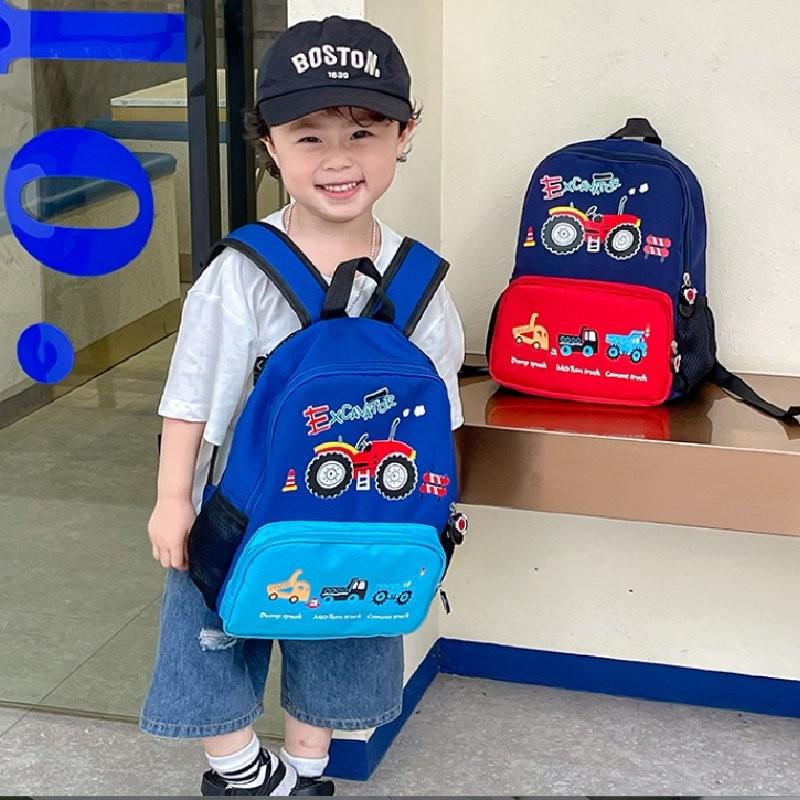 Adorable Cartoon Print Kindergarten Backpack For Boys And Girls With Breathable Oxford Fabric