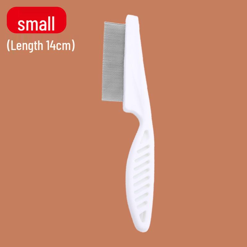 Pet Flea Comb: Fine Tooth Steel Comb for Cats & Dogs High-Density Comb