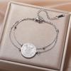 Dawapara Archangel Saint Michael Bracelet Double Sides Carved Charm Protect Us Prayer Amulet Stainless Steel Jewelry