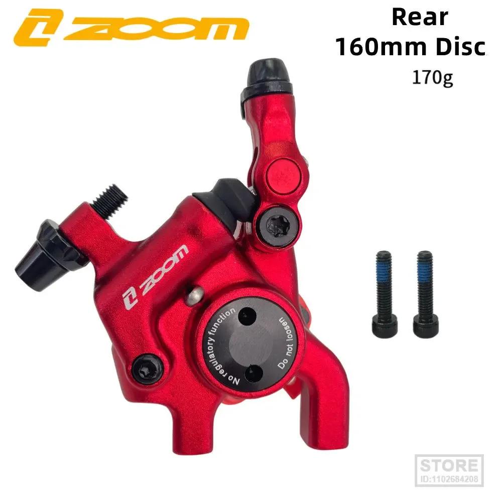 ZOOM New Road Bike Disc Brake Calipers Front Rear Hydraulic Brake Disc HB105 Line Pull Brake Oil 140/160mm Rotor Bicycl Brak Set