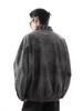 Unisex Retro Karomuster Patchwork Lederjacke - Mellade Street Style Trend