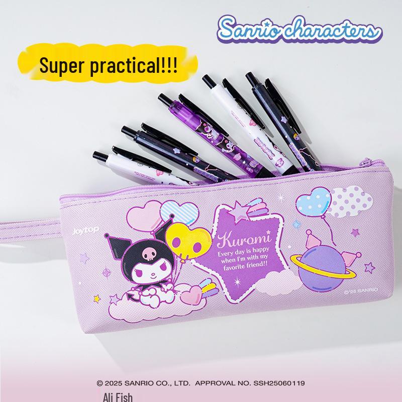 Sanrio Kuromi Pencil Case - Stylish Stationery Box for Primary School Students.