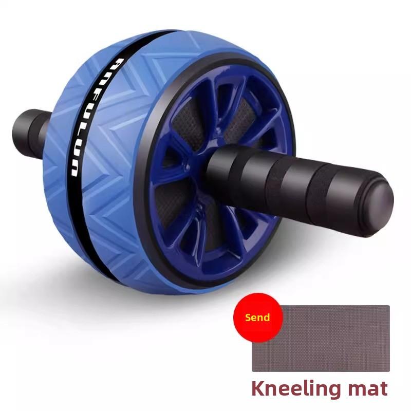 Classic Workout Ab Roller Wheel Abdominal Home Fitness Exercise Ab Wheel Roller Abdominal Carver with Free Knee Mat 20cm синий