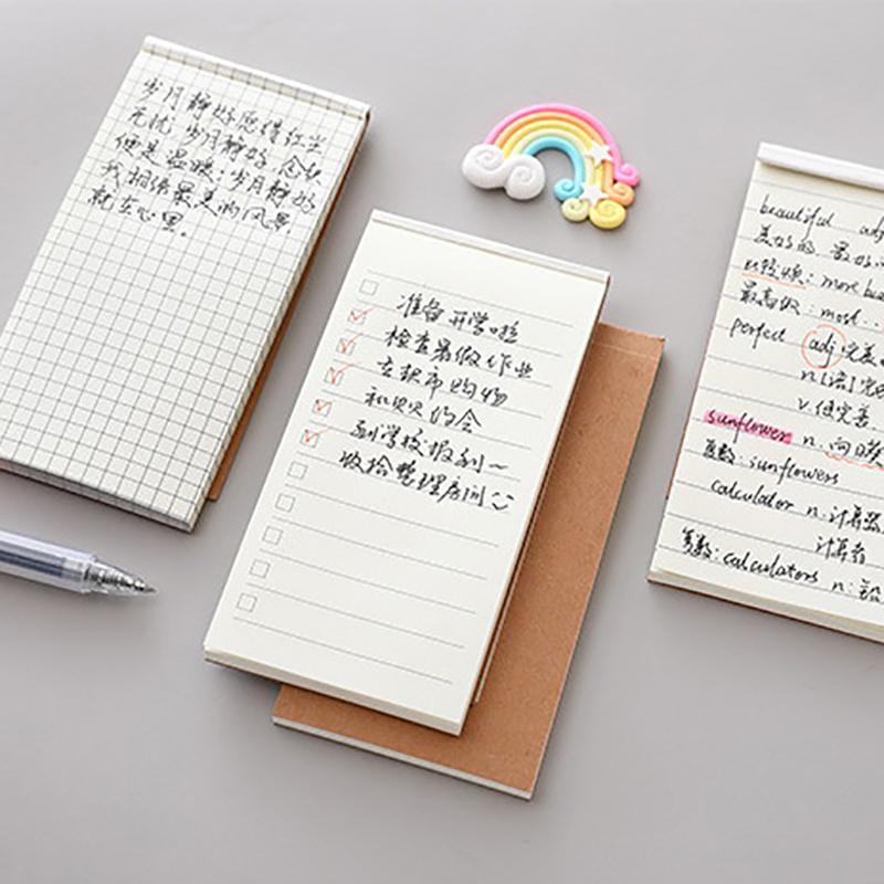 4 Typy Kraftový Papír Zápisník Plánovací Papír Prázdný Zápisník Přenosný A Odtrhávací Zápisník Ins Blok na Poznámky Seznam Úkolů Plánovač Zápisník