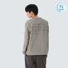 SNOWPEAK Route Lettering Woven Patch Sweatshirt Fog Gray (S26MMRHT60)