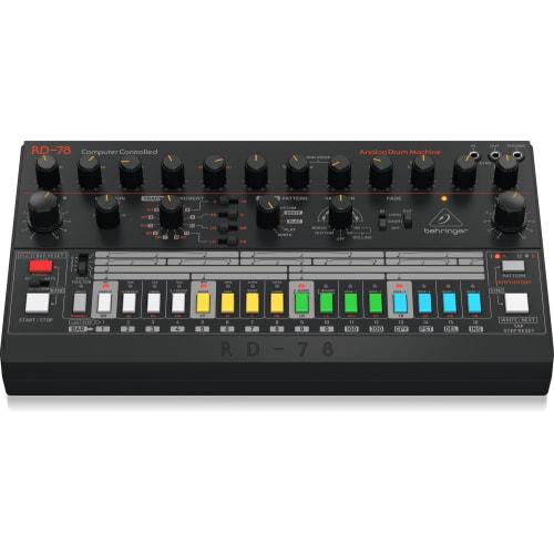 Behringer RD-78 Analog Drum Machine: Featuring 15 Drum Sounds, 34 Iconic Rhythm Presets, and a 16-step Sequencer