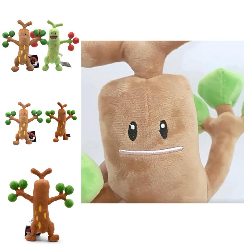 Cute And Soft Xiao Jing Ling Tree Monster Plush Toy Cartoon Style Green Color 30cm Height