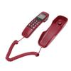 Wall Corded Telephone Caller ID Support Call Back Prevent Slip Landline Phone for Home Hotel Red
