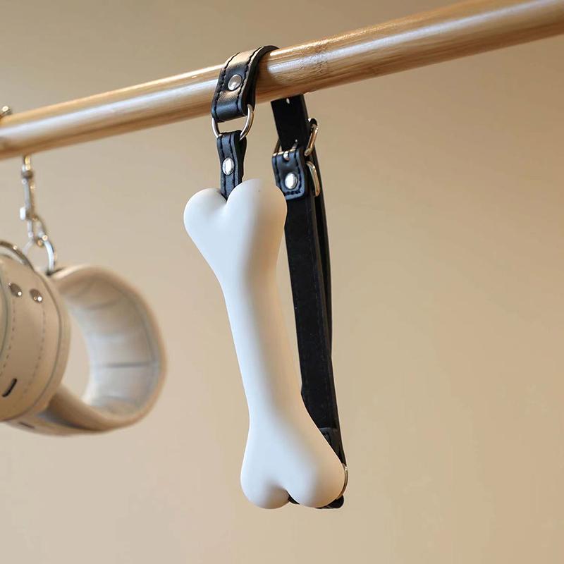 High-end Sex SM Prop Mouth Plug Dog Bone Props Compulsory Sex Mouth Ball Control Forbidden Language Dogs Adult Toys Sexy
