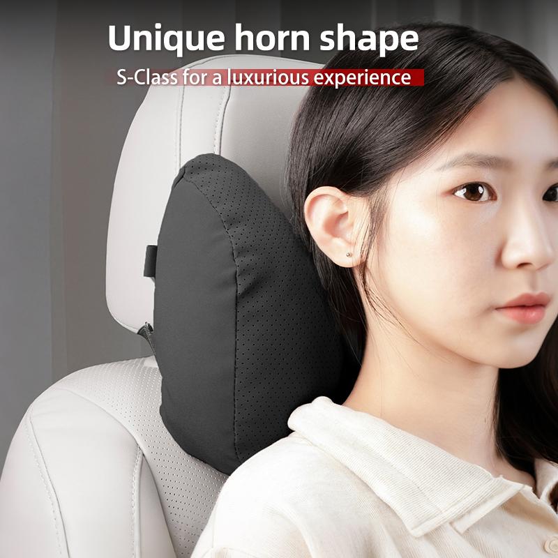 Car Neck Pillow Leather Lumbar Waist Support Auto Interior Accessories For Volkswagen VW Scirocco Jetta Beetle Passat Sharan