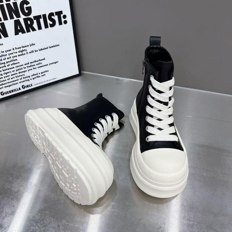 

Модные полусапожки на толстой подошве для маленького мужчины, осень, новинка, кампус, универсальные, на шнуровке, ботинки Мартин 40 чёрный