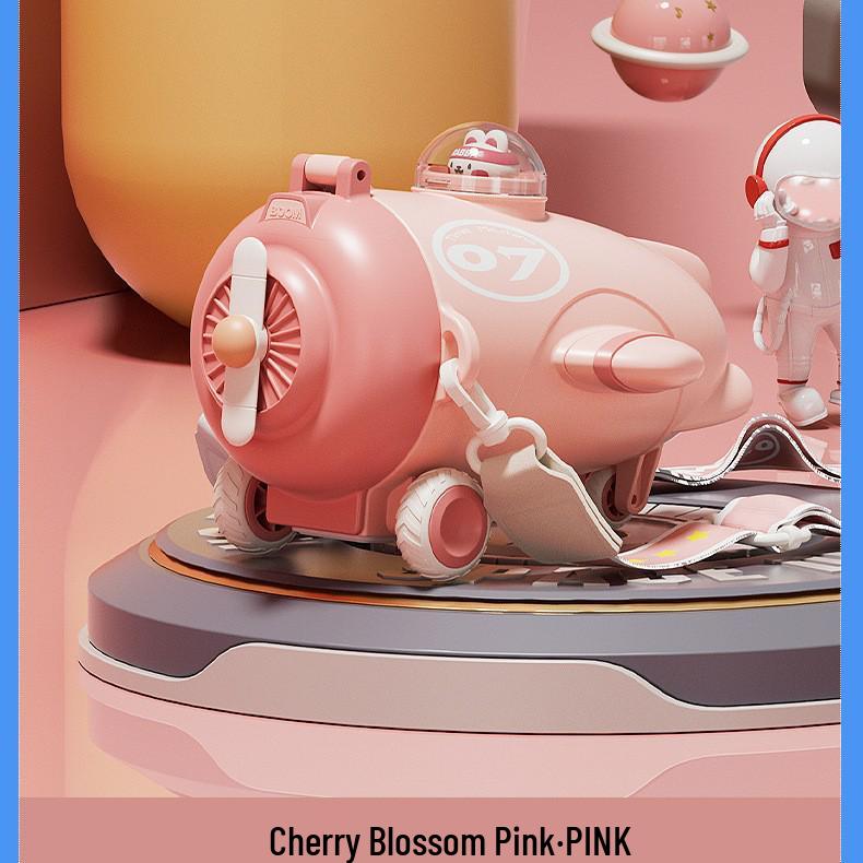 Baby Bus Car Children's Tritan Water Cup with Straw - High-Value Plastic Toy Cup