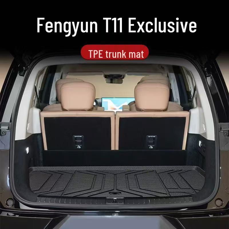 Chery Fengyun T11 Trunk & Backrest Mat: Full Coverage, Waterproof, Eco-friendly TPE
