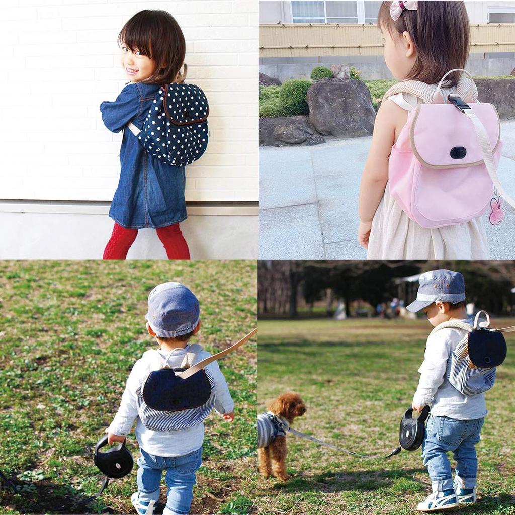 Daddykko Harness Baby Denim 1st Birthday Gift for Boys and Baby Backpack with Mochi rice Baby 2nd Birthday Gift Backpack, Backpack, & Hickory, Girls,