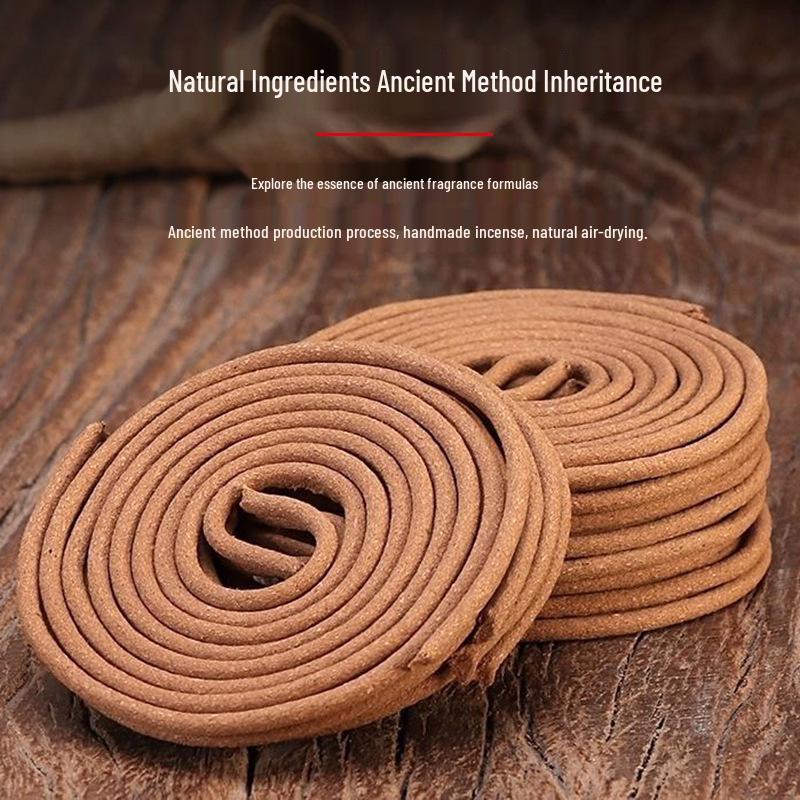 Sandalwood & Agarwood Jasmine Coil Incense for Deodorizing & Sleep Aid