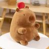 Kawaii Stuffed Capybara Plushie Dollpillow Grey Sakaban Throw Pillow Seat Cushion Brown Cartoon Animal Home Decor Gift