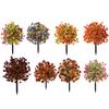22" Artificial Violet Flower Topiary Ball Tree, UV Resistant Fake Bushes Shrubs with Ground Spike, Plastic Realistic Fake Plants for Porch, Garden,
