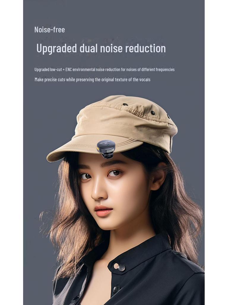 Wireless Lavalier Microphone with Two-in-One Interface for Live Broadcasts and Noise Reduction