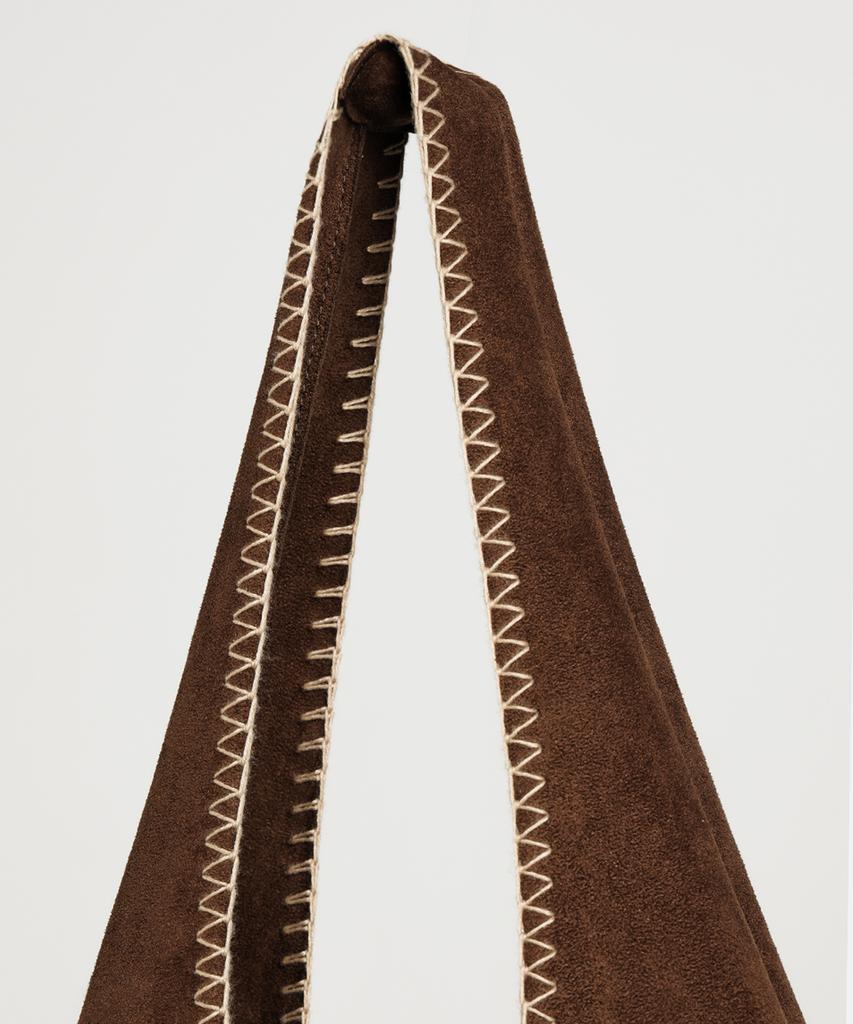 Smithw Suede Breeze Bag (Dark Brown)