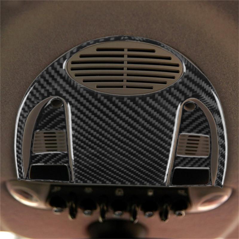 Carbon Fiber Car Central Handbrake Gear Shift Panel Trim Cover Stickers For BMW MINI Cooper R55 R56 R57 2007-2010 Accessories