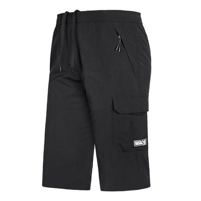 Lässige, sportliche Cropped-Hose für Herren mit zusätzlichem Fett und übergroßer, schnell trocknender Cropped-Hose mit vier Seiten