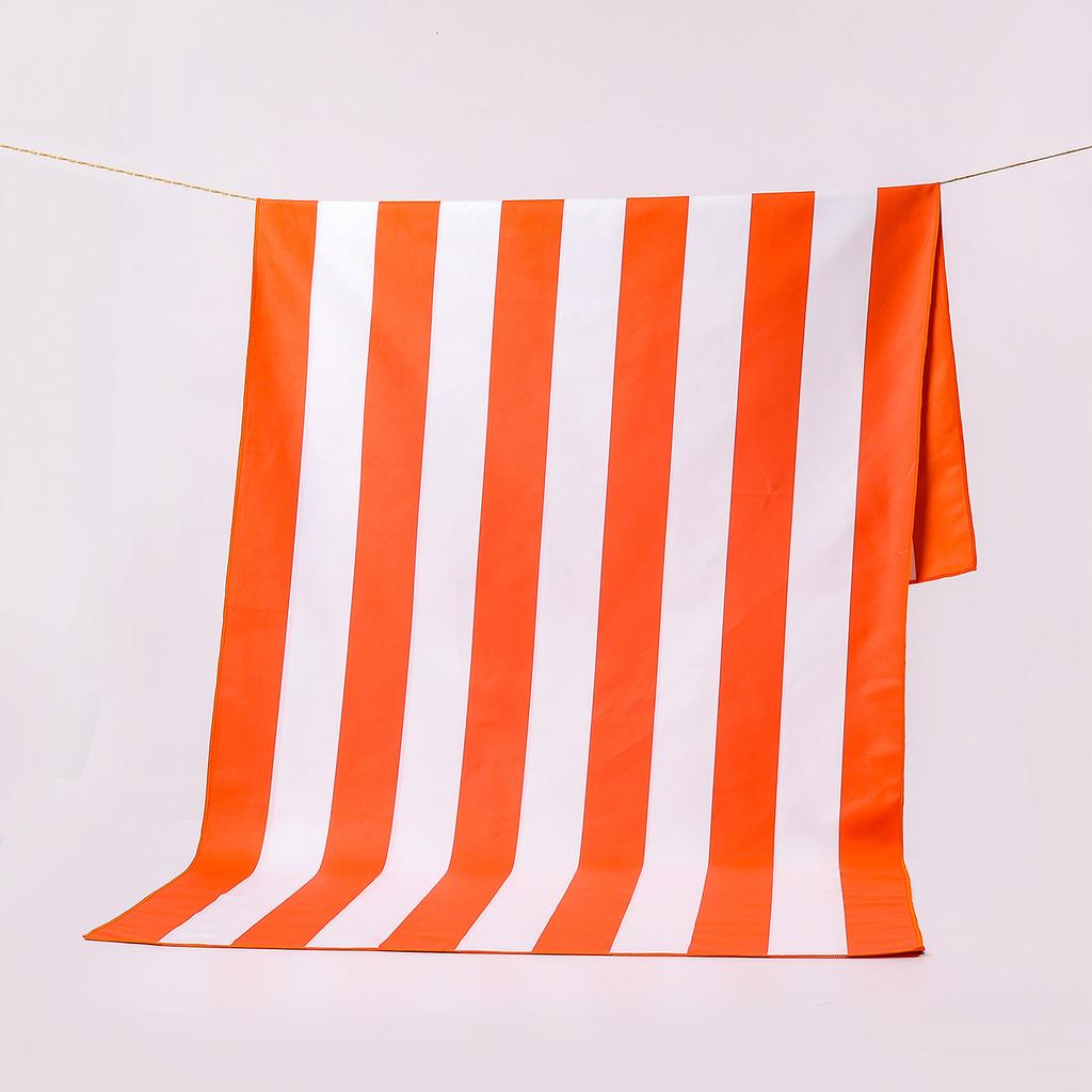 Double Sided Velvet Beach Towel Striped Microfiber Quick Dry Absorbent Swim Towel Beach Swimming Fitness Sporty Wodne