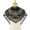 Solid color triangle scarf wedding veil black and white scarf, fashion printed lace breathable scarf