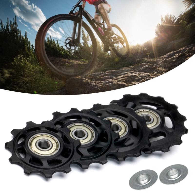 Bike Rear Derailleur Pulley Wheel Guide 11T 12T 13T 14T Bearing Road Bike Pulley Roller for 9/10/11 Bike