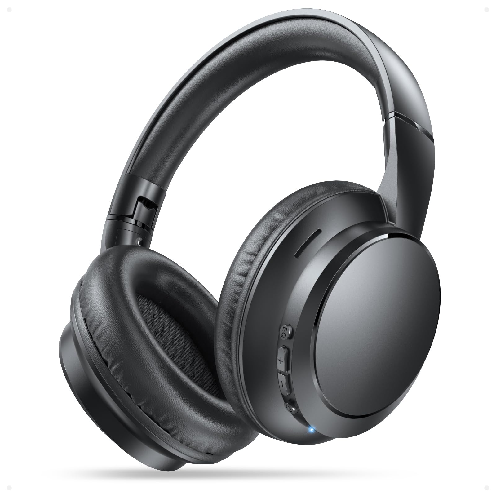 

Первые беспроводные Bluetooth наушники с активным шумоподавлением, проводные и до 35 часов работы, многоточечное подключение, удобные и легкие, звукоизоляция, 3 эквалайзера, кабель, черные, индустриальный 5.4 чёрный