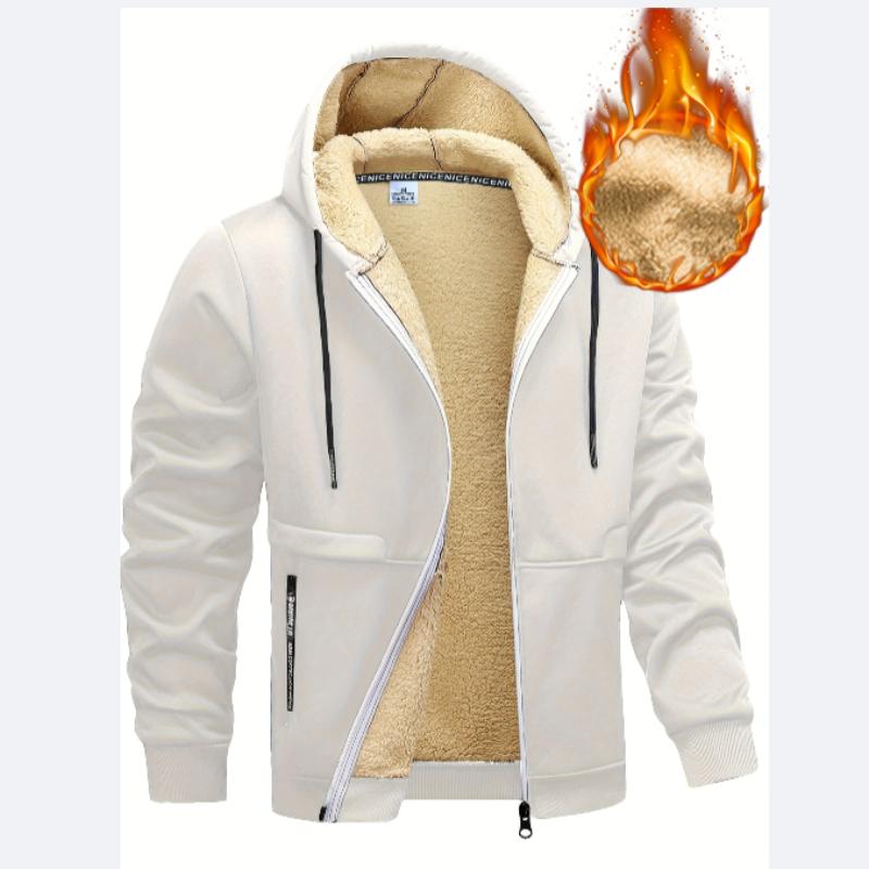 Men'S Heavy-Duty Winter Jacket Hooded Coat , Soft Warm Outerwear, Outerwear Fall/Winter Jacket for Men,  Classic Desig