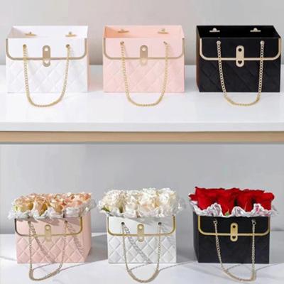 Portable Flower Box Rose Packaging Box Wrapping Paper Bag Gift Box Party Gifts