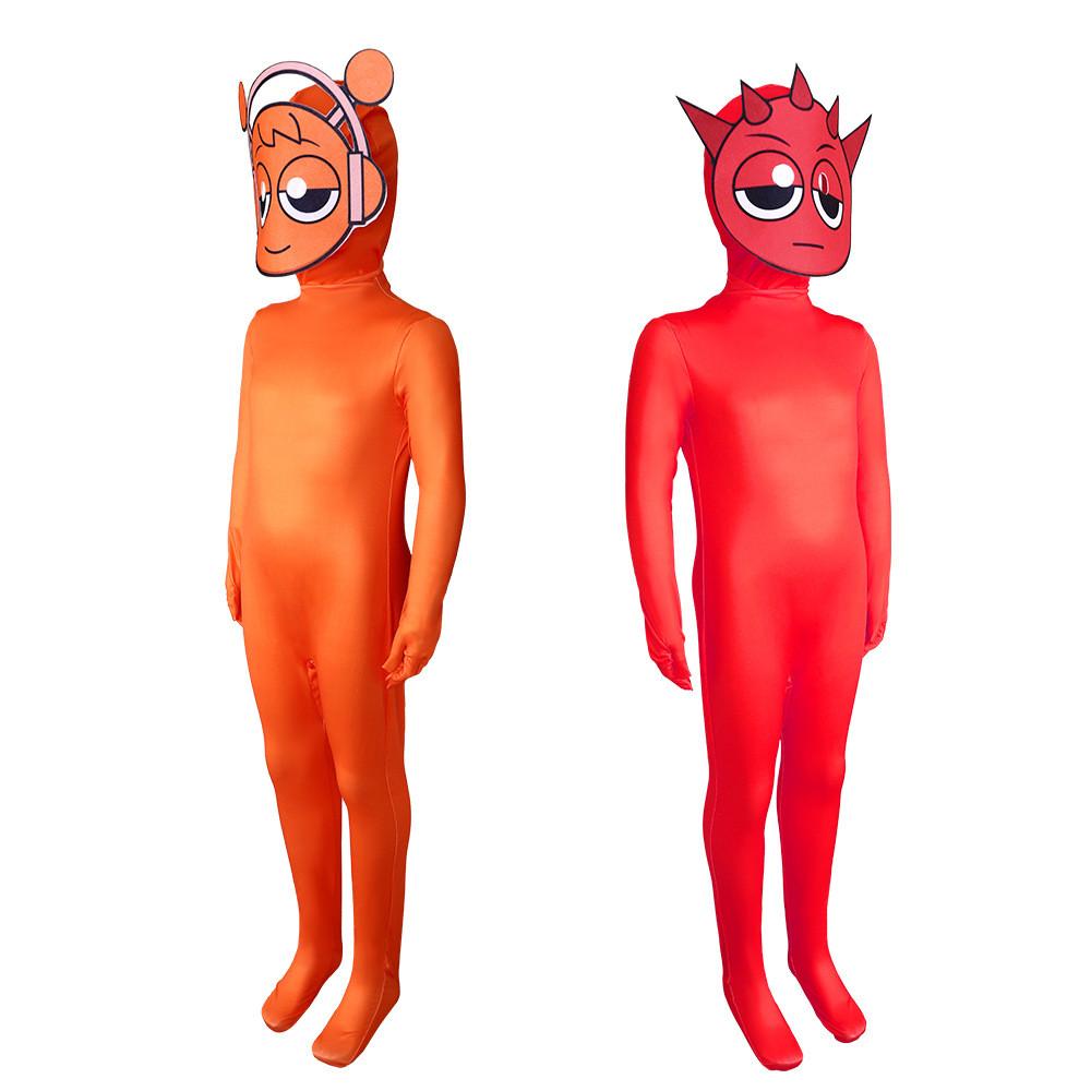 Cosplay Incredibox Sprunki Costume Costume Full Body Game Performance Jumpsuit