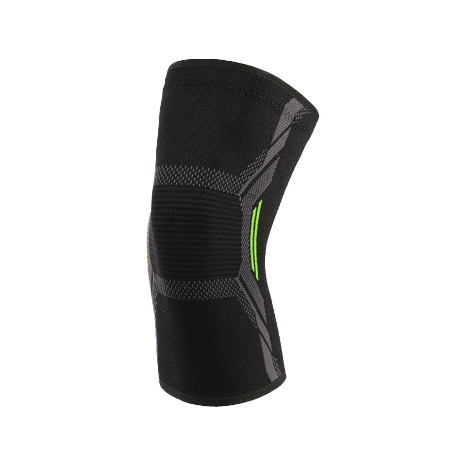 1Pcs High-Elastic Knitted Knee Pads Surrounding Pressurization Stabilize The Patella Silicone Anti-Slip Breathable Leg Guards